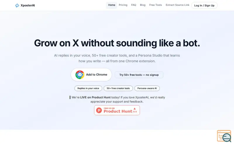 Screenshot of XposterAI
