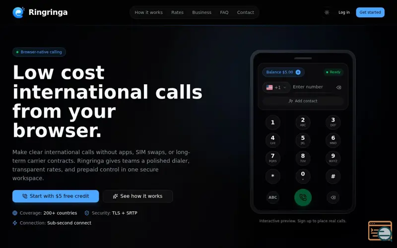 Screenshot of Ringringa