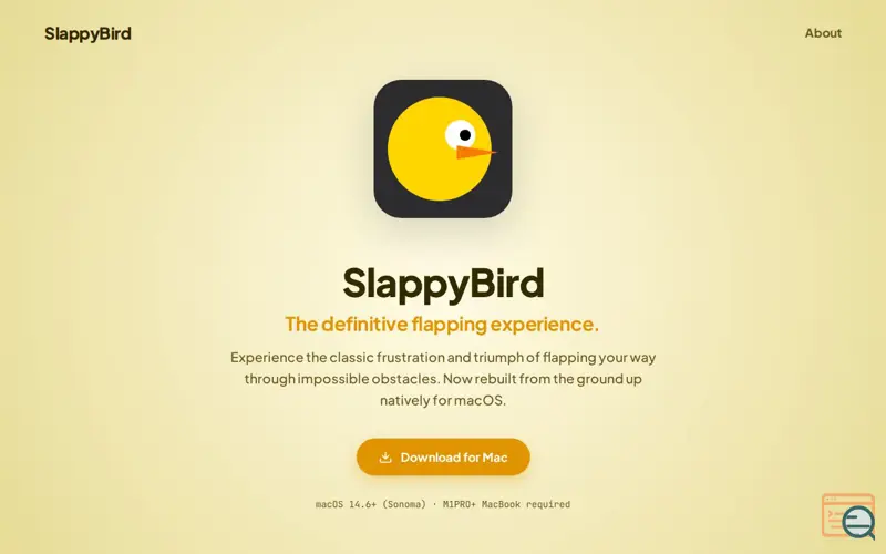 Screenshot of SlappyBird