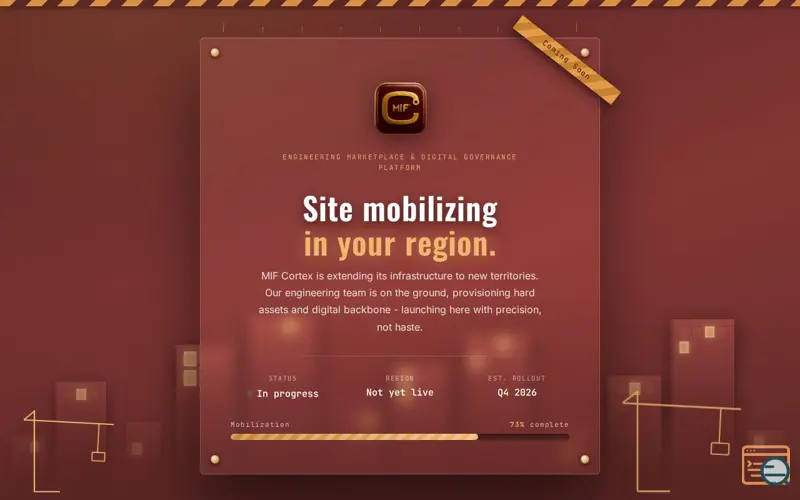 Screenshot of MIF Cortex -Engineering Marketplace 