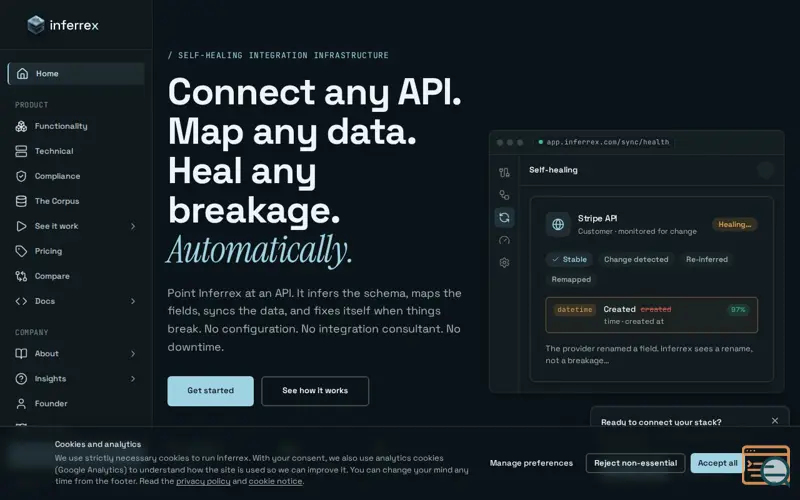 Screenshot of Inferrex