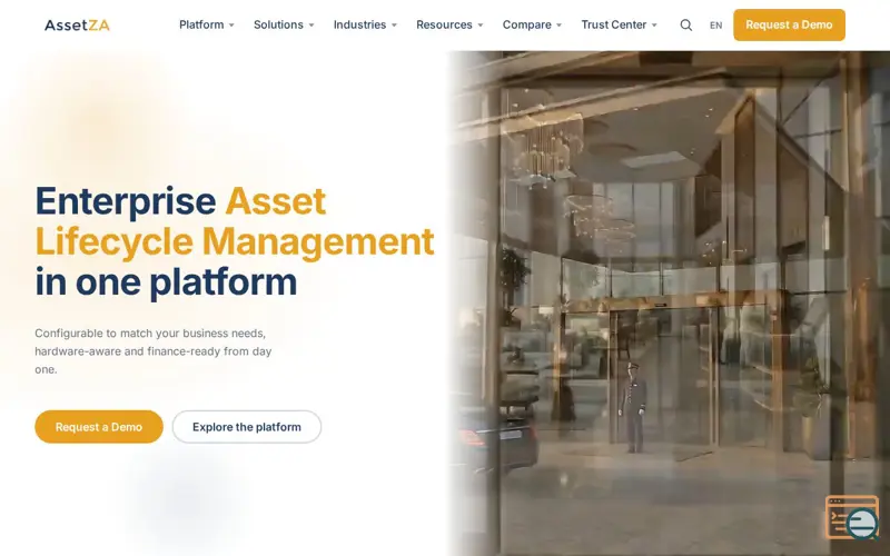 Screenshot of AssetZA