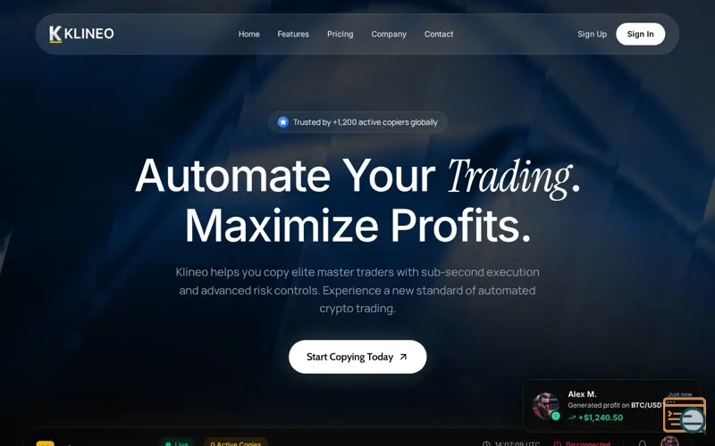 Screenshot of KLINEO