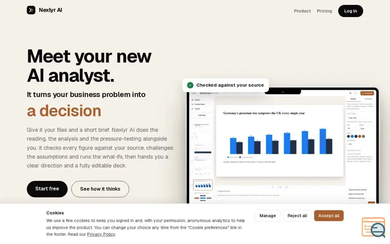 Screenshot of NexlyrAI