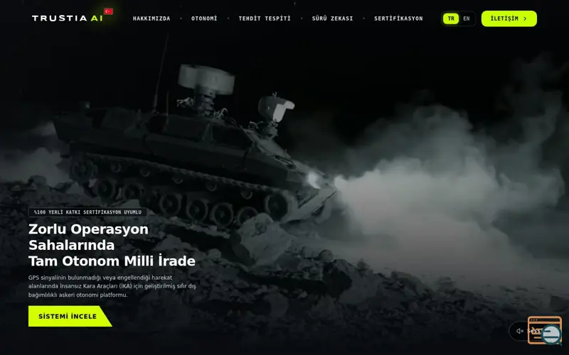 Screenshot of Trustia AI