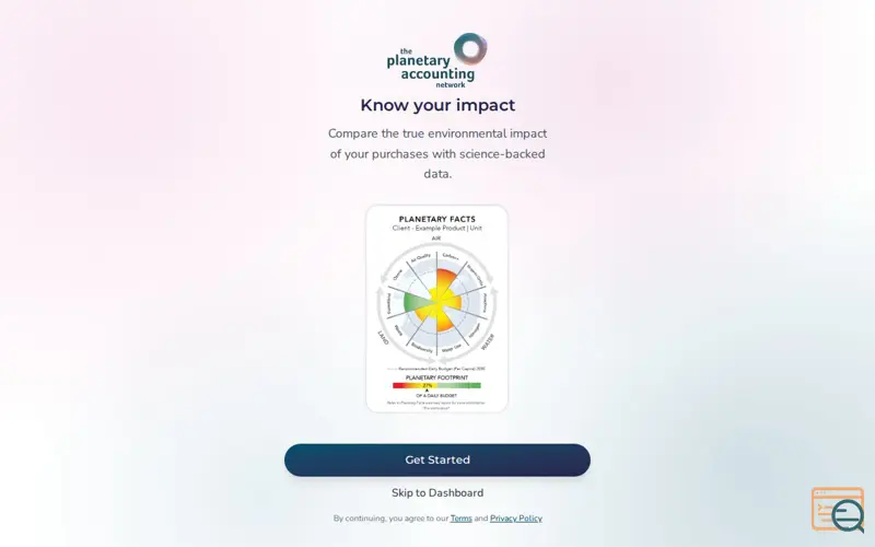 Screenshot of Planetary Facts