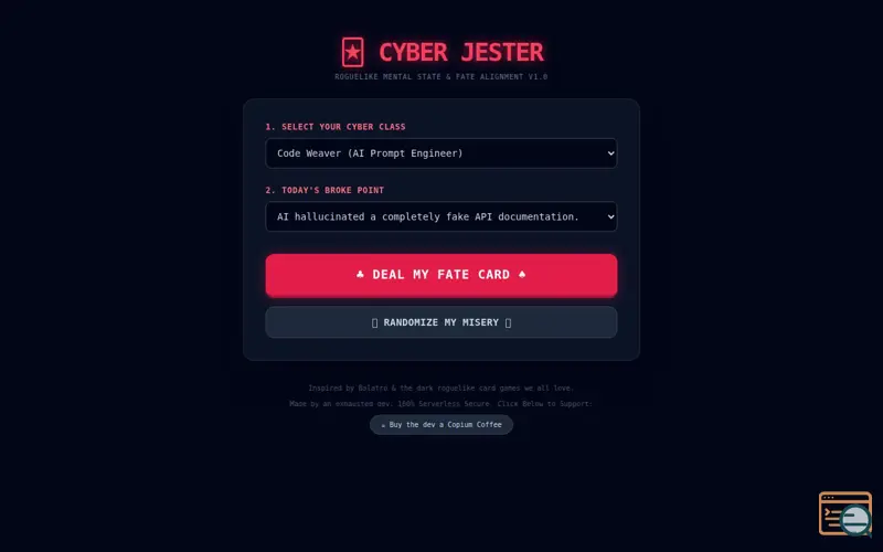 Screenshot of Cyber Jester