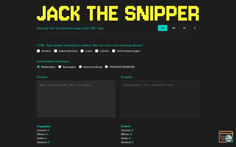 Screenshot of Jack the Snipper