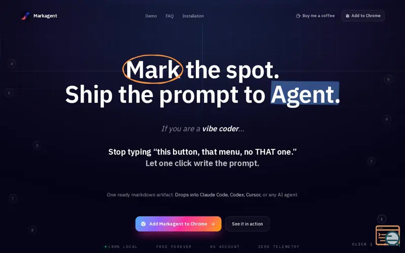 Screenshot of Markagent