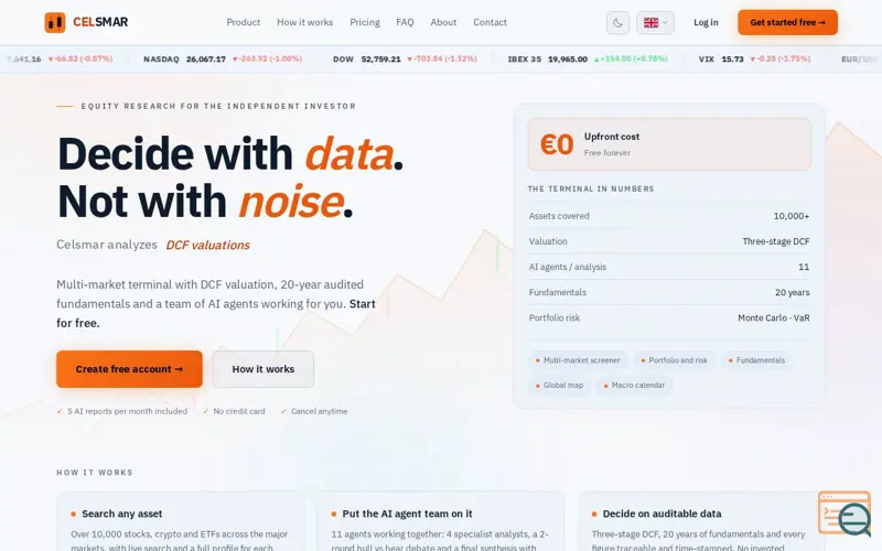 Screenshot of Celsmar