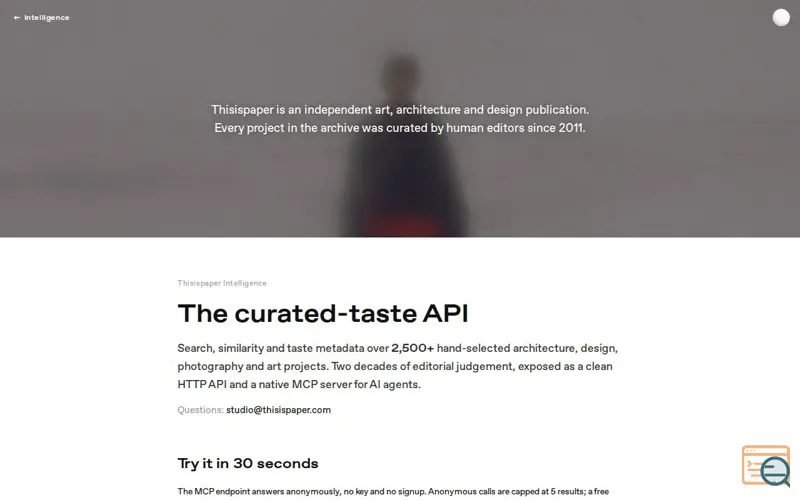 Screenshot of Thisispaper