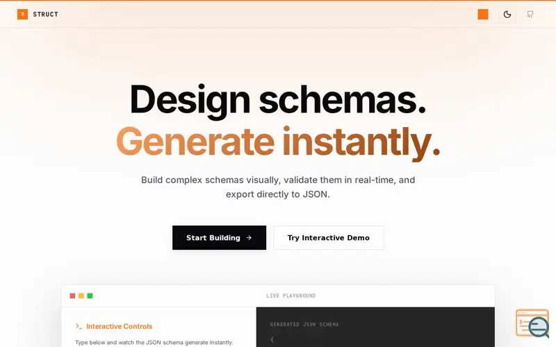 Screenshot of Struct