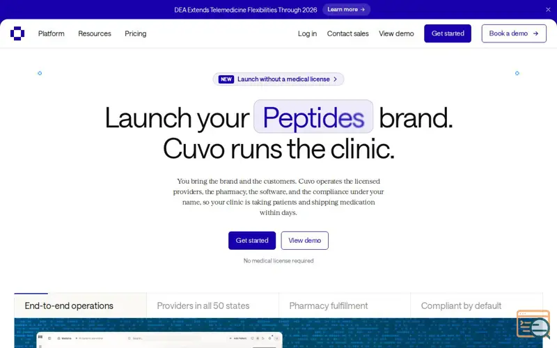 Screenshot of Cuvo Health