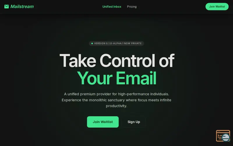 Screenshot of MailStream