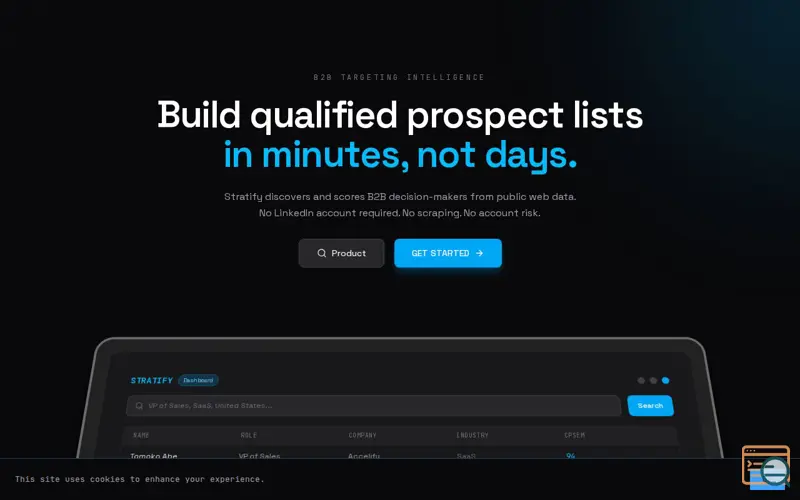 Screenshot of Stratify
