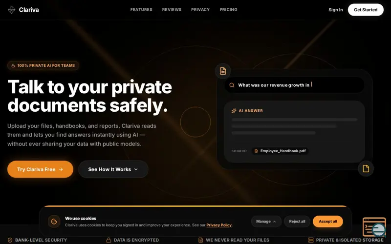 Screenshot of Clariva