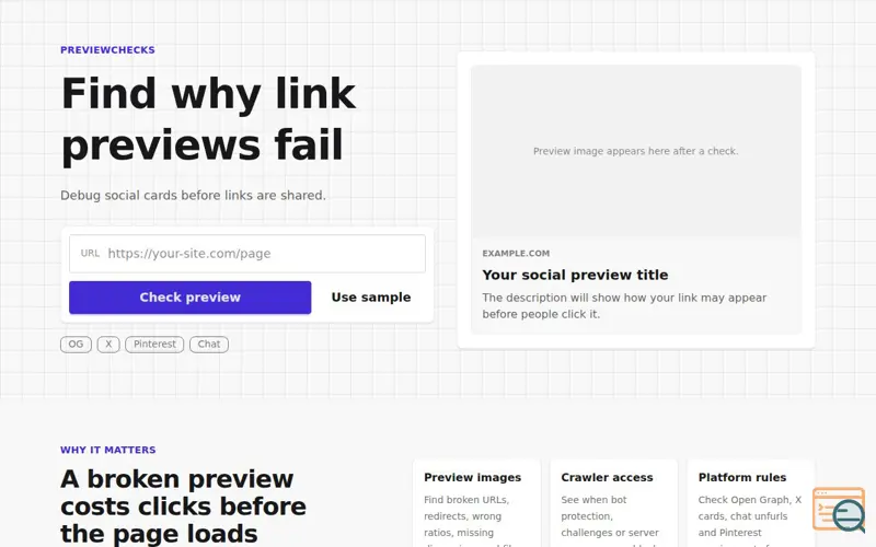 Screenshot of PreviewChecks