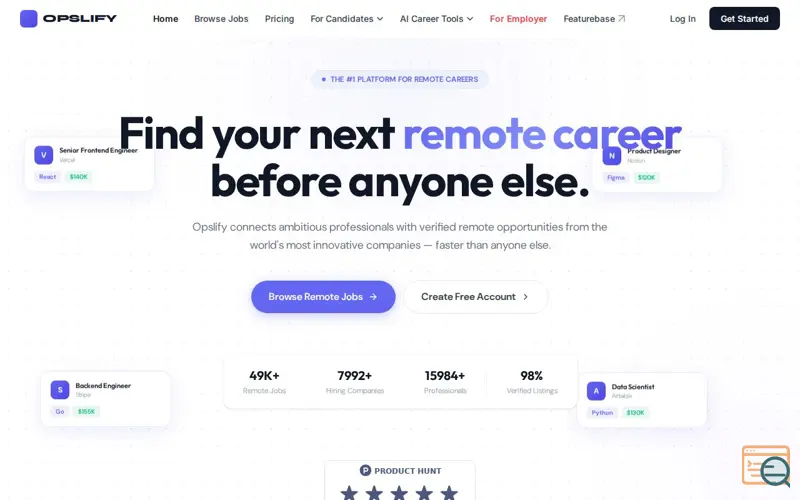 Screenshot of Opslify