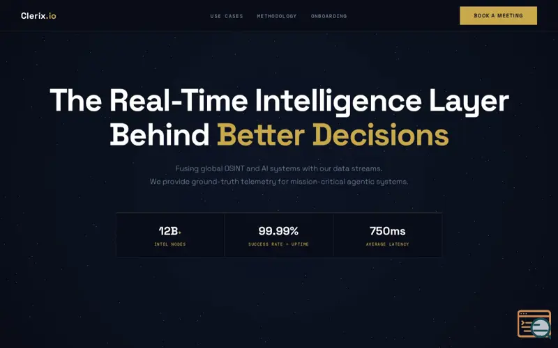 Screenshot of Clerix.io