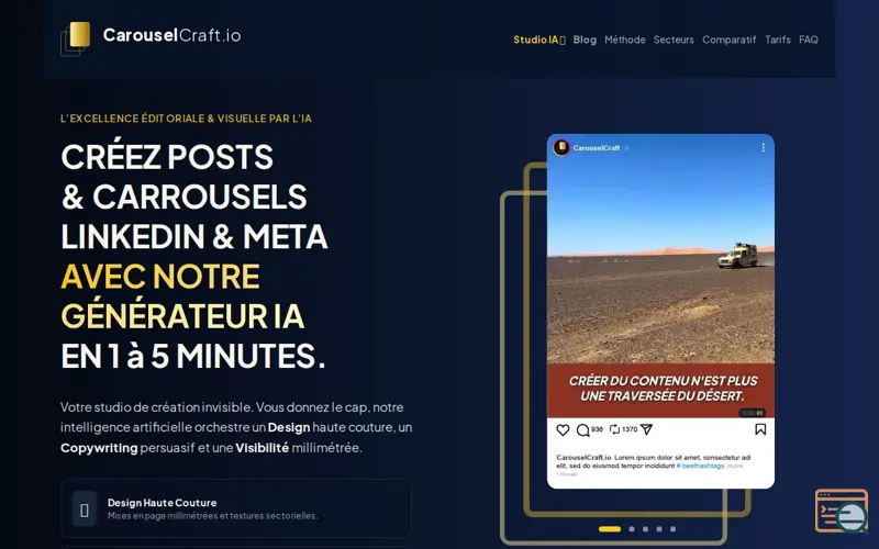 Screenshot of CarouselCraft