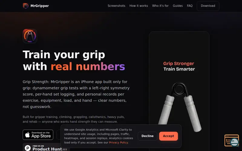 Screenshot of MrGripper