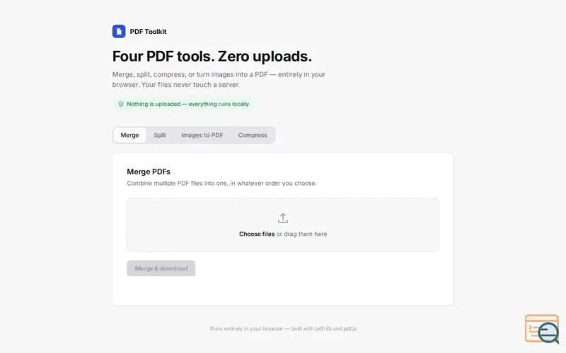 Screenshot of PDF Toolkit