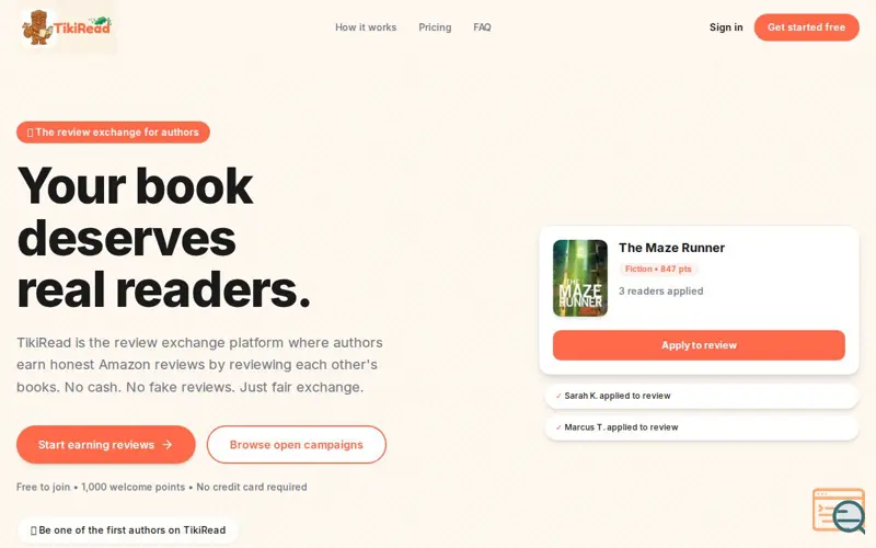 Screenshot of TikiRead