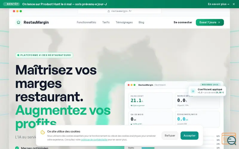 Screenshot of RestauMargin