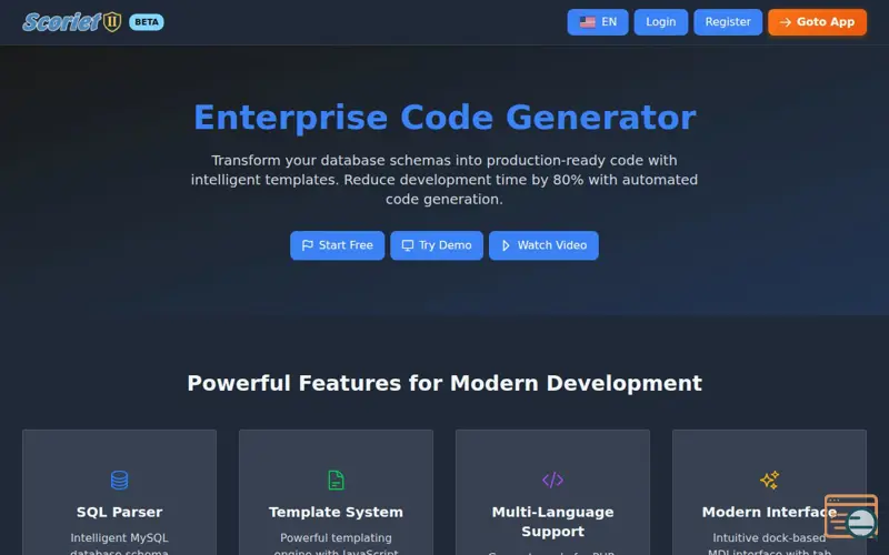 Screenshot of Scoriet