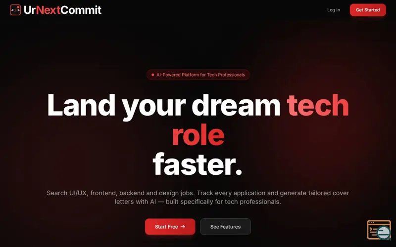 Screenshot of urNextCommit