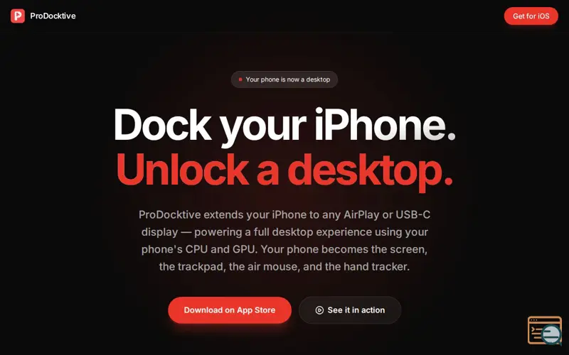Screenshot of ProDocktive