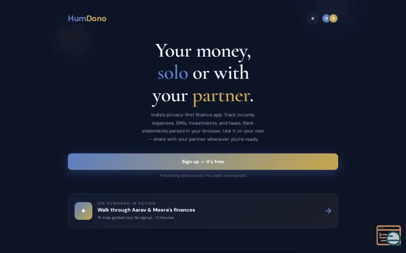 Screenshot of HumDonoapp