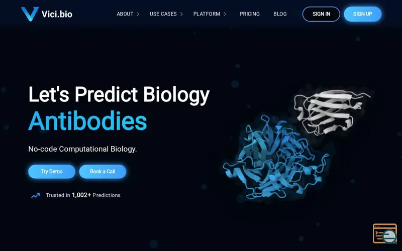 Screenshot of Vici.bio, a launch using Memberstack