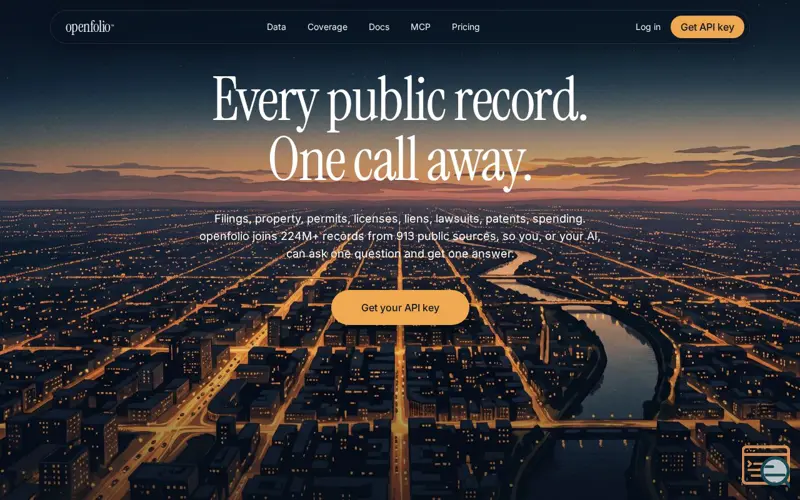 Screenshot of openfolio