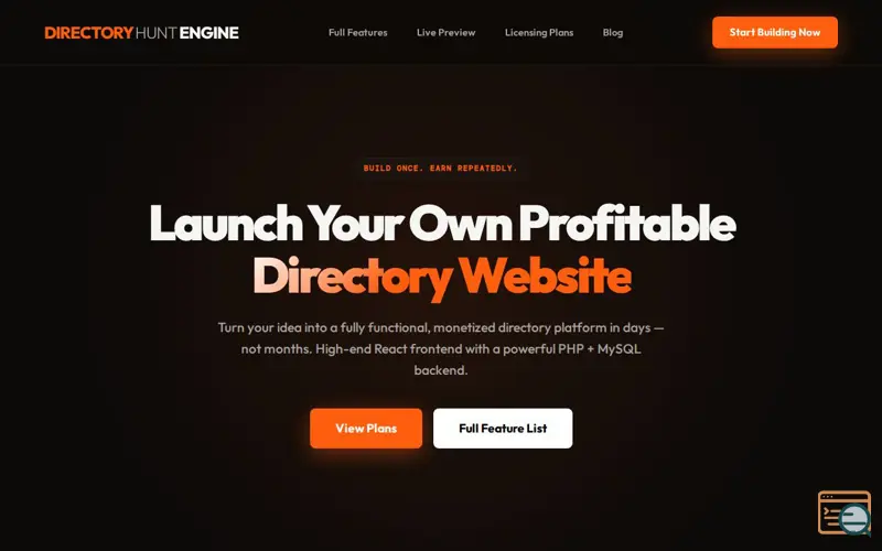 Screenshot of Directory Hunt Engine