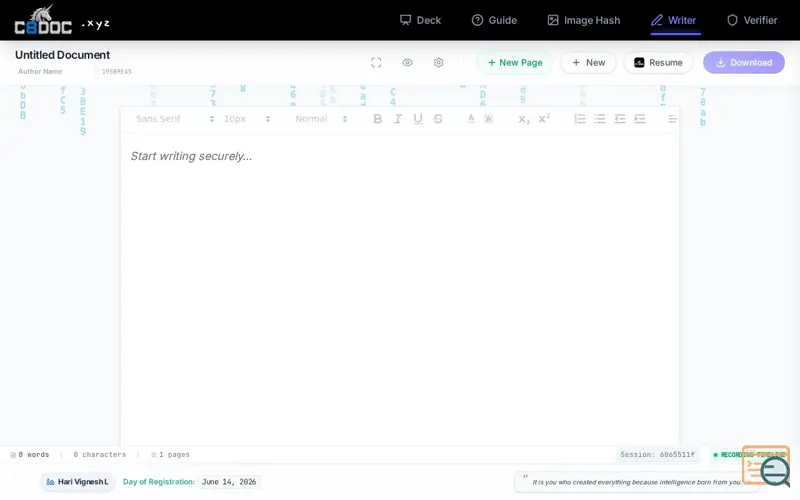 Screenshot of C8DOC