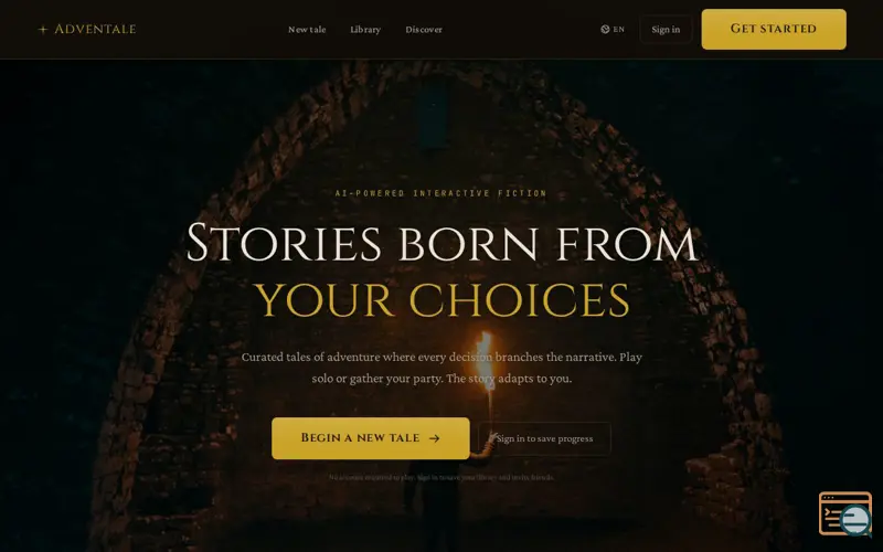 Screenshot of Adventale