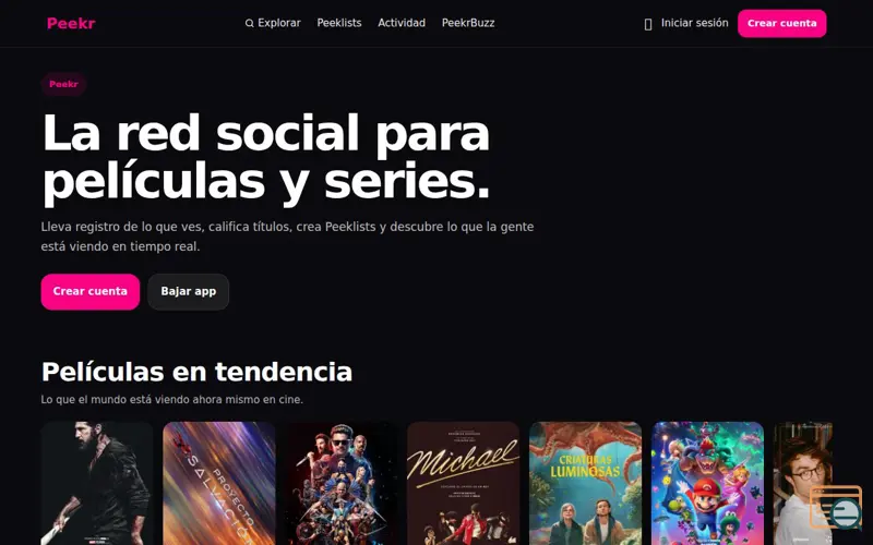 Screenshot of Peekr