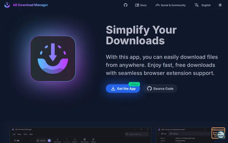 Screenshot of AB Download Manager