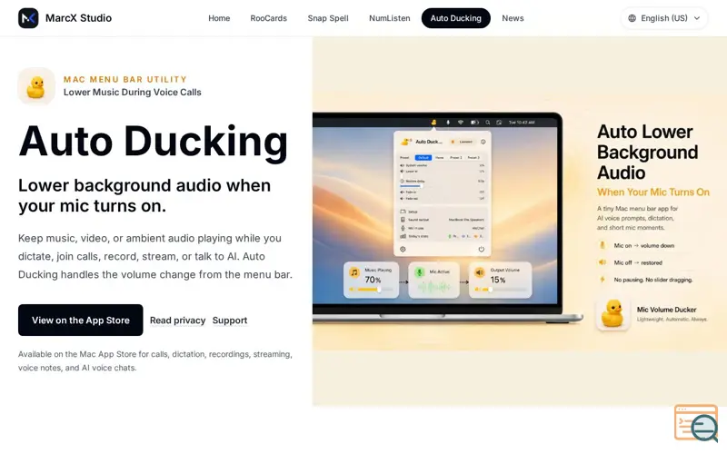 Screenshot of Auto Ducking