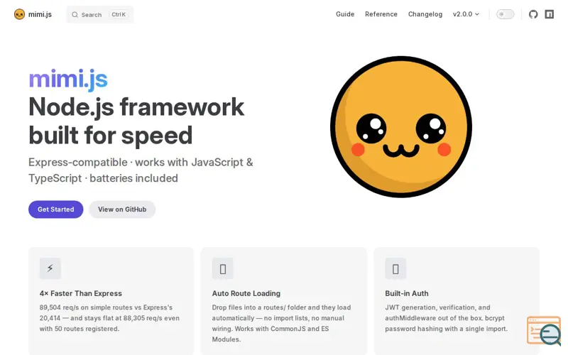 Screenshot of mimi.js