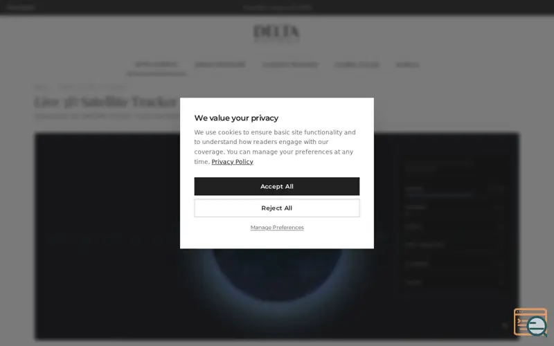 Screenshot of Delta Report