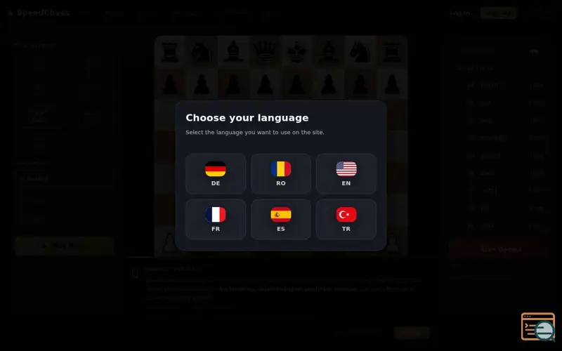 Screenshot of SpeedChess: Play & Analyze