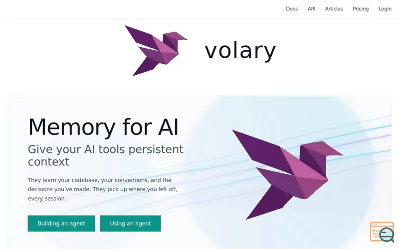 Screenshot of volary