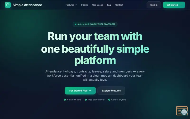 Screenshot of Simple Attende