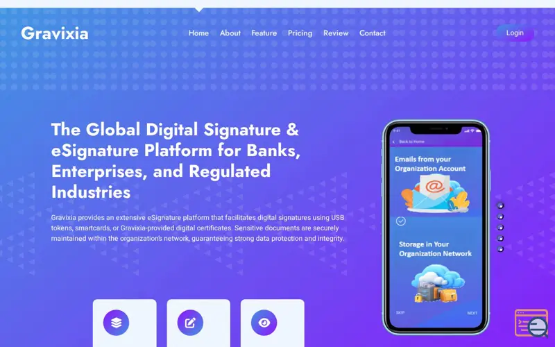 Screenshot of Global Digital Signature & eSignature