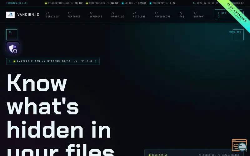 Screenshot of FileSentinel