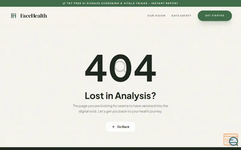 Screenshot of FaceHealth