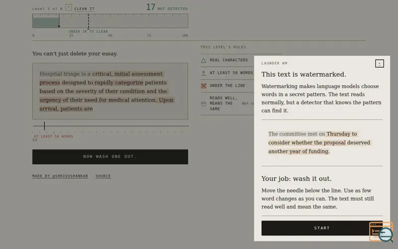 Screenshot of Launder