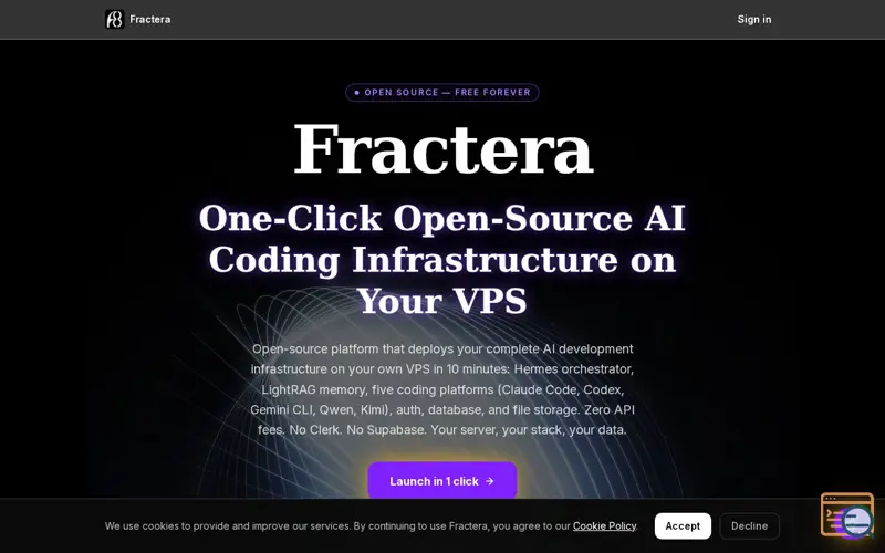 Screenshot of Fractera